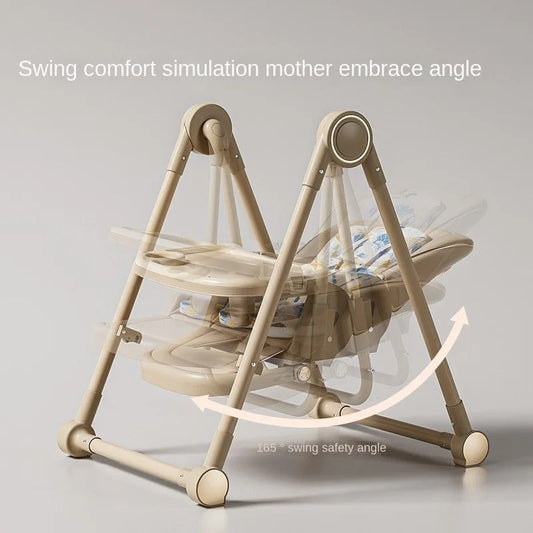 Infant Rocking & Feeding Chair 2-in-1 Foldable & Adjustable Design