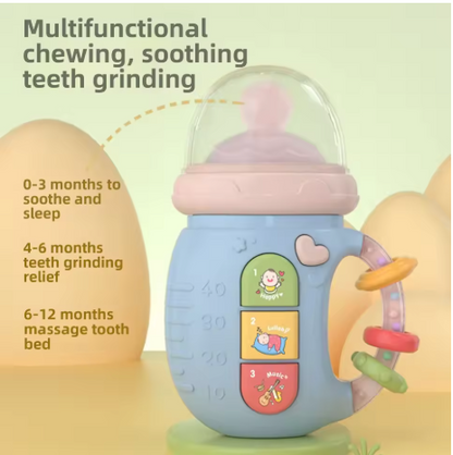 Toddler Rattle Bottle Learning Toy with Sounds