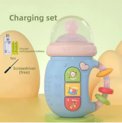 Toddler Rattle Bottle Learning Toy with Sounds